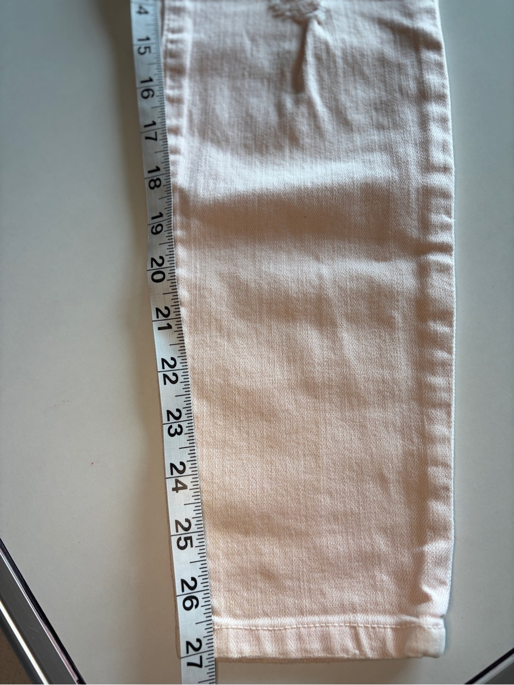 Current/Elliott distressed light pink skinny denim jeans women’s size 26/0 - Picture 3 of 7